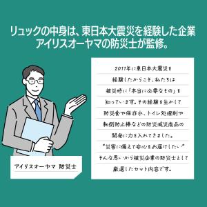 防災用品 横開き 避難リュック セット PYR...の詳細画像5