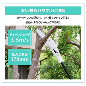 チェーンソー 充電式 充電式チェーンソー 高枝...の詳細画像3