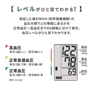 血圧計 上腕式 上腕 計測 脈拍 医療 電子血...の詳細画像5