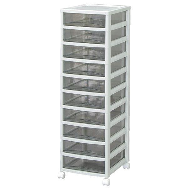 収納ケース 書類ケース レターケース A4 引き出し 10段 引き出し アイリスオーヤマ 深型 フロ...