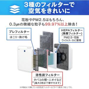 空気清浄機 コンパクト 小型 ペット アイリス...の詳細画像5