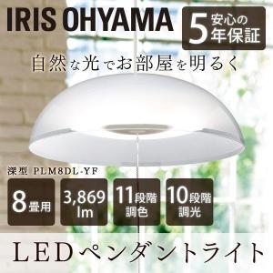 ペンダントライト アイリスオーヤマ LED  8畳 調色 おしゃれ 洋風 メタルサーキットシリーズ 深型 PLM8DL-YF 安心延長保証対象｜irisplaza