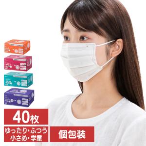 マスク 不織布 40枚 アイリスオーヤマ 不織布...の商品画像