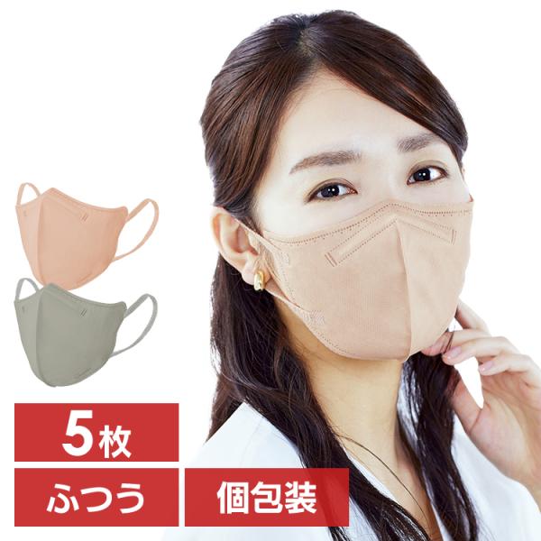 マスク 不織布 立体 アイリスオーヤマ 5枚入り 不織布マスク カラー 立体マスク おしゃれ ふつう...