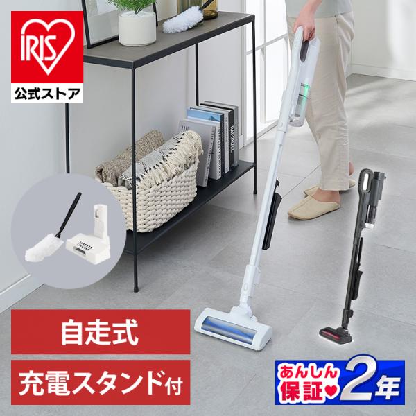 掃除機 コードレス 静電モップ付き 掃除機 軽量 充電式 パワフル 簡単ゴミ捨て サイクロンスティッ...