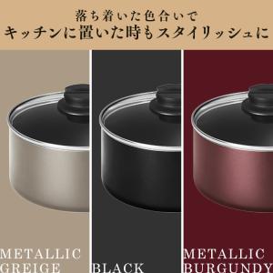 鍋 片手鍋 18cm IH ガス火対応 くぼみ...の詳細画像3