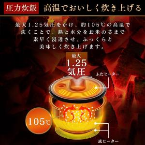 炊飯器 3合 一人暮らし 圧力 IH アイリス...の詳細画像2