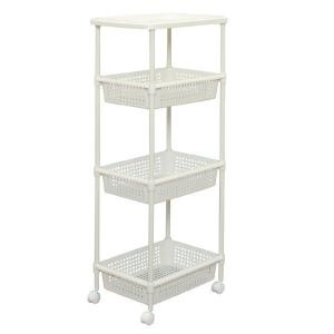 キッチンワゴン アイリスオーヤマ キャスター付き おしゃれ スリム キッチン収納 キッチン 収納 ラック ワゴン メタルポールワゴン