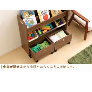 絵本棚 おもちゃ 収納 大容量 おしゃれ こど...の詳細画像5