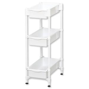 ニトリ ランドリーラック カナスタ 3段(ホワイト) 幅48×奥行34