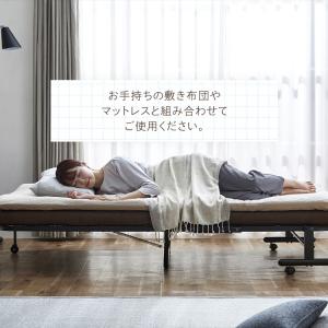 折りたたみベッド シングル リクライニングベッ...の詳細画像4