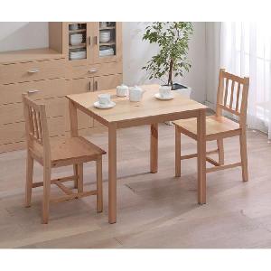 アウトレット／訳あり／わけあり　ダイニングテーブルセット 3点 北欧 おしゃれ テーブル＋チェア アイリスオーヤマ