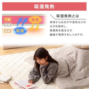 こたつ布団 正方形 敷き布団 洗える アイリス...の詳細画像4
