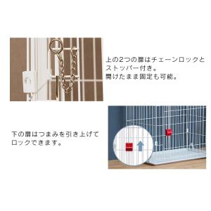 猫 ケージ キャットケージ 3段 スリム 大型...の詳細画像5
