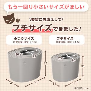 猫 トイレ 猫トイレ 本体 隠す 上から プチ...の詳細画像3