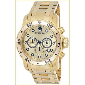 Invicta Men's 0074 pro Diver Analog Japanese Quartz 18k Gold-plated Stainless Steel Watch 並行輸入品
