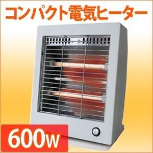 電気ヒーター 電気ストーブ 小型 600W ホワイト 足元 コンパクト スリム ヒーター ストーブ 暖房器具 省エネ エコ 安心 安全 転倒防止OFF機能｜iristopmart123