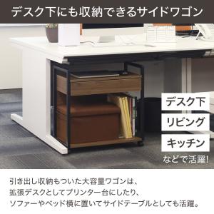 サイドワゴン キャスター付き デスクワゴン ス...の詳細画像2