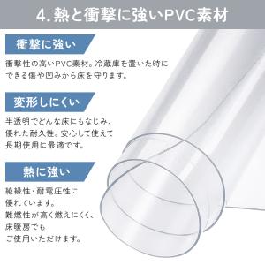 冷蔵庫マット 透明 冷蔵庫 マット 2mm 冷...の詳細画像5