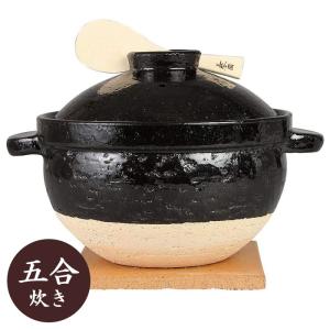 土鍋 ご飯 長谷園 かまどさん 五合炊 直火専用 日本製 炊飯土鍋 5合 伊賀焼 炊飯 ごはん NCT-50 ギフト プレゼント