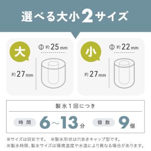 製氷機 家庭用 小型 高速 自動製氷機 自動洗...の詳細画像4