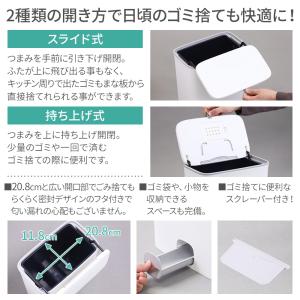 ゴミ箱 壁掛け ふた付き 大容量 10L 壁掛...の詳細画像1