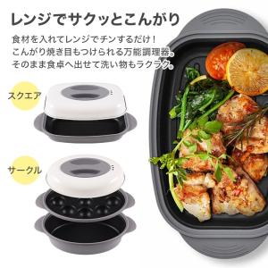電子レンジ専用調理器 レンジ 調理 魚焼き プ...の詳細画像2