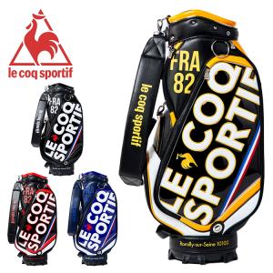 キャディバッグ ルコック  ゴルフバッグ ゴルフ用 メンズ レディース おしゃれ ロゴ ビッグロゴ 2022年モデル le coq sportif QQBTJJ03