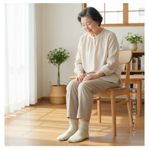 靴下 片手ではける お母さん 日本製 綿100...の詳細画像2