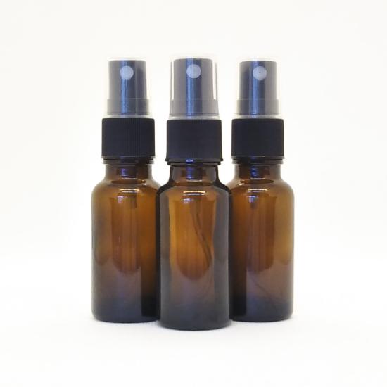 遮光瓶 アロマ 容器 スプレーボトル 20ml 茶 3本セット