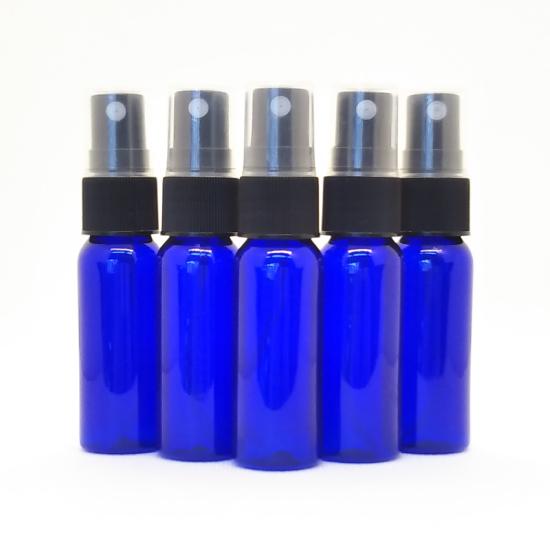 遮光 アロマ 容器 スプレーボトル 20ml PET 青 5本セット