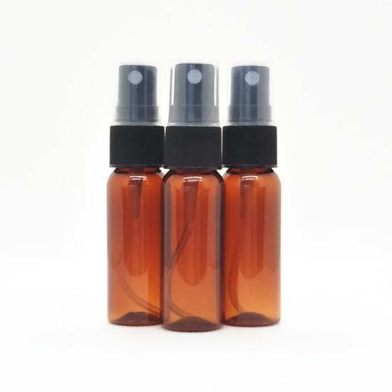 遮光 アロマ 容器 スプレーボトル 20ml PET 茶 3本セット