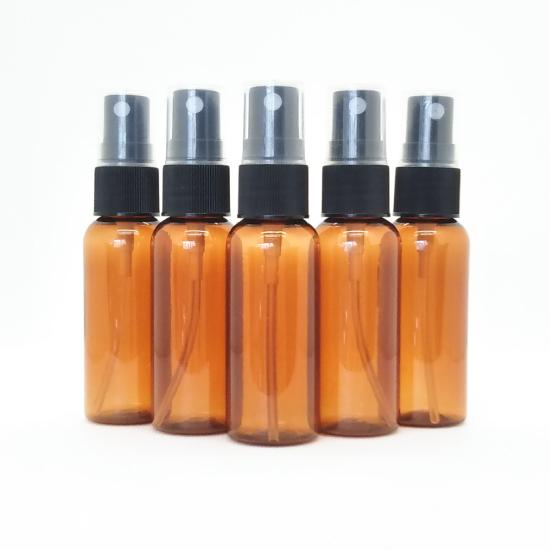 遮光 アロマ 容器 スプレーボトル 30ml PET 茶 5本セット