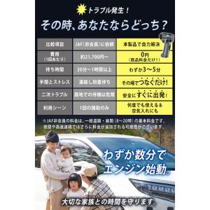 ジャンプスターター × 電動空気入れ の2機能...の詳細画像2