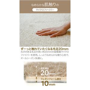 ラグ ラグマット シャギーラグ 秋 冬 洗える...の詳細画像3
