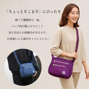 ミニショルダーバッグ レディース ナイロン 軽...の詳細画像1