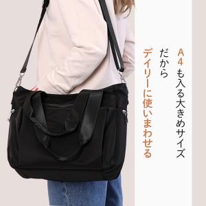 ナイロン トートバッグ 軽量 レディース バッ...の詳細画像3