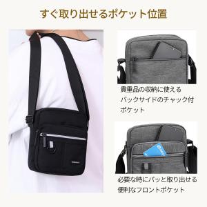 ショルダーバッグ メンズ 小さい 斜めがけ 軽...の詳細画像3
