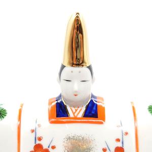 雛人形 コンパクト 陶磁器 薬師窯 染錦立雛 ...の詳細画像5