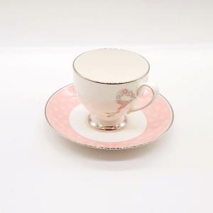 NARUMI ナルミ フェリシータ コーヒー碗皿 1客 ピンク PINK 210cc