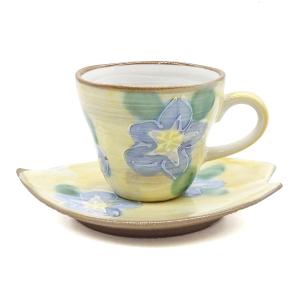 萩焼 コーヒーカップ ペア 彩紫 木箱入 おしゃれ 古稀 古希 喜寿 紫