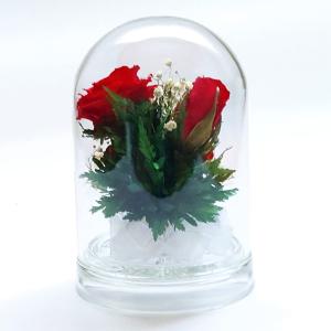 ガラスドーム 花 ドライフラワー ボトルフラワ...の詳細画像3
