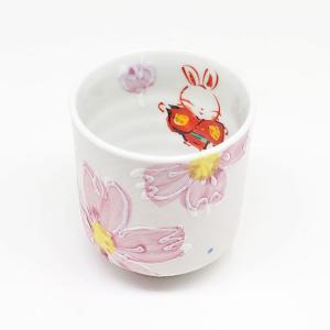 夕立窯 幸せうさぎ 飯碗 ペア 夫婦茶碗 うさぎ 日本製 陶器