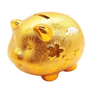 貯金箱 金のブタ ぶたの貯金箱 かわいい インテリア 雑貨 金の豚 500円