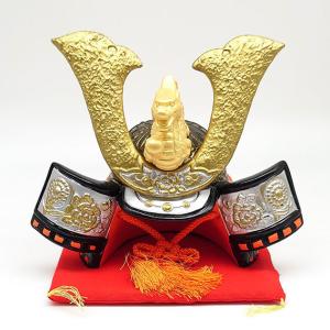 五月人形 コンパクト 陶器 薬師窯 染錦 鯉のぼり 大将 卓上 陶製