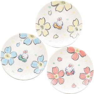 夕立窯 幸せぴょん ごちそう皿 うさぎ 角皿 盛皿 大皿 日本製 和食器