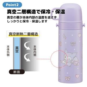 スケーター 超軽量2WAYステンレスボトル 直...の詳細画像2