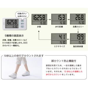 ドリテック 大画面歩数計 H-236 メール便...の詳細画像2