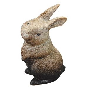 うさぎ 兎 ウサギ 置物 信楽焼 おしゃれ 国産品 オブジェ 置き物 陶器