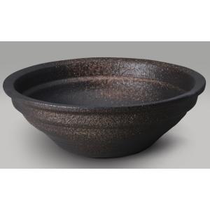 信楽焼 陶器 窯変反型めだか鉢 金魚鉢 おしゃれ 睡蓮鉢